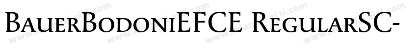 BauerBodoniEFCE RegularSC字体转换